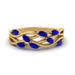 Load image into Gallery viewer, leaf-wide-sapphire-wedding-band-in-yellow-gold-FD9476GSABL-NL-YG.jpg
