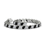 Load image into Gallery viewer, Leaning Pear Cut Diamond Tennis Bracelet