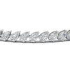 Load image into Gallery viewer, Leaning Pear Cut Diamond Tennis Bracelet