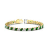 Load image into Gallery viewer, Leaning Pear Cut Diamond Tennis Bracelet