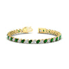 Load image into Gallery viewer, Leaning Pear Cut Diamond Tennis Bracelet