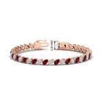 Load image into Gallery viewer, Leaning Pear Cut Diamond Tennis Bracelet