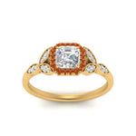 Load image into Gallery viewer, leaves-asscher-cut-halo-diamond-engagement-ring-with-orange-sapphire-in-yellow-gold-FD9827ASRGSAORANGLE5-NL-YG.jpg?v=1770891168