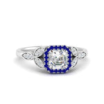 Load image into Gallery viewer, leaves-asscher-cut-halo-diamond-engagement-ring-with-sapphire-in-white-gold-FD9827ASRGSABL-NL-WG.jpg?v=1770891167