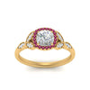 Load image into Gallery viewer, leaves-cushion-cut-halo-diamond-engagement-ring-with-pink-sapphire-in-yellow-gold-FD9827CURGSADRPIANGLE5-NL-YG.jpg?v=1770891186