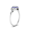 Load image into Gallery viewer, leaves-cushion-cut-halo-diamond-engagement-ring-with-sapphire-in-white-gold-FD9827CURGSABLANGLE2-NL-WG.jpg?v=1770891187
