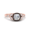 Load image into Gallery viewer, leaves-cushion-cut-halo-engagement-ring-with-black-diamond-in-rose-gold-FD9827CURGBLACK-NL-RG.jpg?v=1770891186
