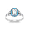 Load image into Gallery viewer, leaves-emerald-cut-halo-diamond-engagement-ring-with-blue-topaz-in-white-gold-FD9827EMRGICBLTOANGLE5-NL-WG.jpg?v=1770891204