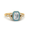 Load image into Gallery viewer, leaves-emerald-cut-halo-diamond-engagement-ring-with-blue-topaz-in-yellow-gold-FD9827EMRGICBLTO-NL-YG.jpg?v=1770891203