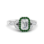 Load image into Gallery viewer, leaves-emerald-cut-halo-diamond-engagement-ring-with-emerald-in-white-gold-FD9827EMRGEMGR-NL-WG.jpg?v=1770891203