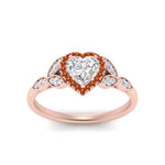 Load image into Gallery viewer, leaves-heart-shaped-halo-diamond-engagement-ring-with-orange-sapphire-in-rose-gold-FD9827HTRGSAORANGLE5-NL-RG.jpg?v=1770891218