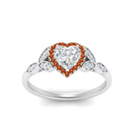 Load image into Gallery viewer, leaves-heart-shaped-halo-diamond-engagement-ring-with-orange-sapphire-in-white-gold-FD9827HTRGSAORANGLE5-NL-WG.jpg?v=1770891218