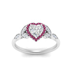 Load image into Gallery viewer, leaves-heart-shaped-halo-diamond-engagement-ring-with-pink-sapphire-in-white-gold-FD9827HTRGSADRPIANGLE5-NL-WG.jpg?v=1770891218