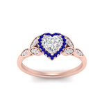 Load image into Gallery viewer, leaves-heart-shaped-halo-diamond-engagement-ring-with-sapphire-in-rose-gold-FD9827HTRGSABLANGLE5-NL-RG.jpg?v=1770891218