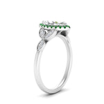 Load image into Gallery viewer, leaves-marquise-cut-halo-diamond-engagement-ring-with-emerald-in-white-gold-FD9827MQRGEMGRANGLE2-NL-WG.jpg?v=1770891235