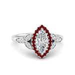 Load image into Gallery viewer, leaves-marquise-cut-halo-diamond-engagement-ring-with-ruby-in-white-gold-FD9827MQRGRUDR-NL-WG_af7927d2-aad1-48e2-bfb4-661c5646b9e9.jpg?v=1770891368