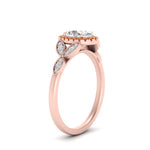 Load image into Gallery viewer, leaves-oval-shaped-halo-diamond-engagement-ring-with-orange-sapphire-in-rose-gold-FD9827OVRGSAORANGLE2-NL-RG.jpg?v=1770891254