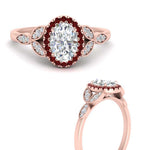 Load image into Gallery viewer, leaves-oval-shaped-halo-diamond-engagement-ring-with-ruby-in-rose-gold-FD9827OVRGRUDRANGLE3-NL-RG.jpg?v=1770891254