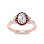 Load image into Gallery viewer, leaves-oval-shaped-halo-diamond-engagement-ring-with-ruby-in-rose-gold-FD9827OVRGRUDRANGLE5-NL-RG.jpg?v=1770891254