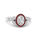 Load image into Gallery viewer, leaves-oval-shaped-halo-diamond-engagement-ring-with-ruby-in-white-gold-FD9827OVRGRUDR-NL-WG.jpg?v=1770891254