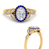 Load image into Gallery viewer, leaves-oval-shaped-halo-diamond-engagement-ring-with-sapphire-in-yellow-gold-FD9827OVRGSABLANGLE3-NL-YG.jpg?v=1770891254