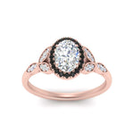 Load image into Gallery viewer, leaves-oval-shaped-halo-engagement-ring-with-black-diamond-in-rose-gold-FD9827OVRGBLACKANGLE5-NL-RG.jpg?v=1770891254