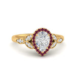 Load image into Gallery viewer, leaves-pear-shaped-halo-diamond-engagement-ring-with-pink-sapphire-in-yellow-gold-FD9827PERGSADRPI-NL-YG.jpg?v=1770891269