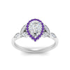 Load image into Gallery viewer, leaves-pear-shaped-halo-diamond-engagement-ring-with-purple-topaz-in-white-gold-FD9827PERGVITOANGLE5-NL-WG.jpg?v=1770891269