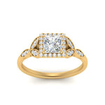 Load image into Gallery viewer, leaves-princess-cut-halo-diamond-engagement-ring-in-yellow-gold-FD9827PRRANGLE5-NL-YG.jpg?v=1770891286
