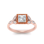 Load image into Gallery viewer, leaves-princess-cut-halo-diamond-engagement-ring-with-orange-sapphire-in-rose-gold-FD9827PRRGSAORANGLE5-NL-RG.jpg?v=1770891286