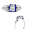 Load image into Gallery viewer, leaves-princess-cut-halo-diamond-engagement-ring-with-sapphire-in-white-gold-FD9827PRRGSABLANGLE3-NL-WG_c7cb6ccb-8a56-4a7f-b3df-66081e1074f7.jpg?v=1770891396
