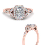 Load image into Gallery viewer, leaves-radiant-cut-halo-diamond-engagement-ring-in-rose-gold-FD9827RARANGLE3-NL-RG.jpg?v=1770891304