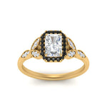 Load image into Gallery viewer, leaves-radiant-cut-halo-engagement-ring-with-black-diamond-in-yellow-gold-FD9827RARGBLACKANGLE5-NL-YG.jpg?v=1770891302