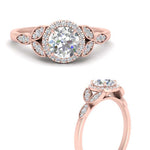 Load image into Gallery viewer, leaves-round-cut-halo-diamond-engagement-ring-in-rose-gold-FD9827RORANGLE3-NL-RG.jpg?v=1770891318