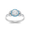 Load image into Gallery viewer, leaves-round-cut-halo-diamond-engagement-ring-with-blue-topaz-in-white-gold-FD9827RORGICBLTOANGLE5-NL-WG.jpg?v=1770891318