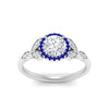 Load image into Gallery viewer, leaves-round-cut-halo-diamond-engagement-ring-with-sapphire-in-white-gold-FD9827RORGSABLANGLE5-NL-WG.jpg?v=1770891318