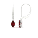 Load image into Gallery viewer, lever-back-2-carat-marquise-drop-ruby-earrings-in-white-gold-FDEAR11236MQGRUDR-2.00CT-NL-WG.jpg