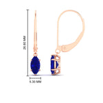 Load image into Gallery viewer, lever-back-2-carat-marquise-drop-sapphire-earrings-in-rose-gold-FDEAR11236MQGSABL-2.00CT-NL-RG.jpg