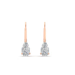 Load image into Gallery viewer, lever-back-2-carat-pear-diamond-studs-earring-in-rose-gold-FDEAR9225PE-2.00CT-NL-RG