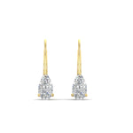 Load image into Gallery viewer, lever-back-2-carat-pear-diamond-studs-earring-in-yellow-gold-FDEAR9225PE-2.00CT-NL-YG