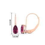 Load image into Gallery viewer, lever-back-2-carat-pear-pink-sapphire-studs-earring-in-rose-gold-FDEAR9225PEGSADRPI-2.00CT-NL-RG