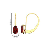 Load image into Gallery viewer, lever-back-2-carat-pear-ruby-studs-earring-in-yellow-gold-FDEAR9225PEGRUDR-2.00CT-NL-YG