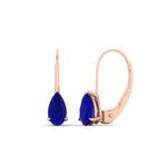 Load image into Gallery viewer, lever-back-2-carat-pear-sapphire-studs-earring-in-rose-gold-FDEAR9225PEGSABL-2.00CT-NL-RG