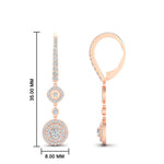 Load image into Gallery viewer, lever-back-dangle-diamond-earring-in-rose-gold-fdear11247-angle1-nl-rg-hw