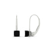 Load image into Gallery viewer, lever-back-princess-cut-1-ct.-black-diamond-stud-earring-in-white-gold-FDEAR9225PRGBLACK-1.00CT-NL-WG