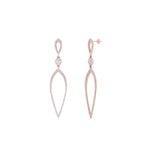 Load image into Gallery viewer, long-hanging-diamond-teardrop-earring-in-rose-gold-FD-EAR10629-NL-RG