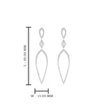 Load image into Gallery viewer, long-hanging-diamond-teardrop-earring-in-white-gold-FD-EAR10629-ANGLE1-NL-WG-HW