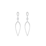 Load image into Gallery viewer, long-hanging-diamond-teardrop-earring-in-white-gold-FD-EAR10629-ANGLE1-NL-WG