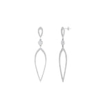 Load image into Gallery viewer, long-hanging-diamond-teardrop-earring-in-white-gold-FD-EAR10629-NL-WG