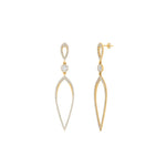 Load image into Gallery viewer, long-hanging-diamond-teardrop-earring-in-yellow-gold-FD-EAR10629-NL-YG